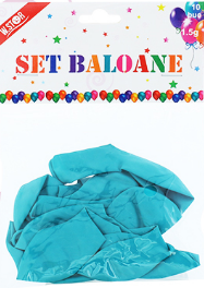 Noutăți Librăria Compas - Set baloane turcoaz 10 buc /set
