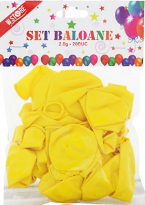 Noutăți Librăria Compas - Set baloane galbene 20 buc /set