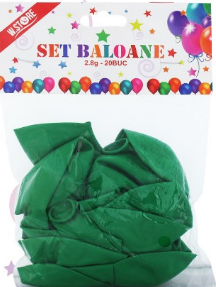 Noutăți Librăria Compas - Set baloane verde 20 buc /set