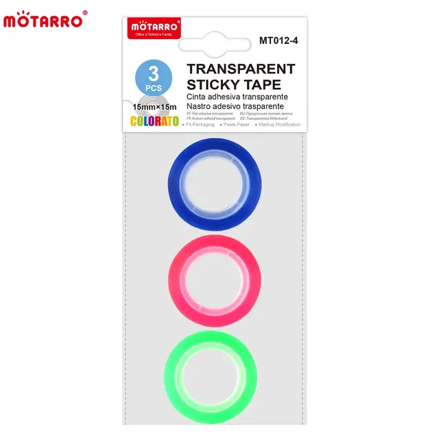 Instrumente și accesorii birou - Banda adeziva 15 mm x 15 m 3/set Motarro