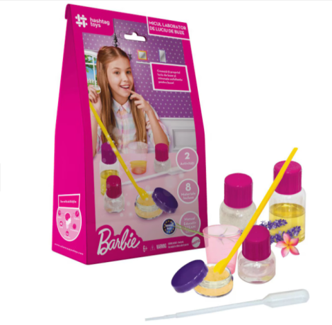 Jocuri educative - Set de infrumusetare Barbie Micul laborator de luciu de buze