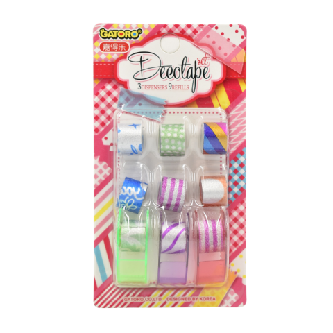 Set benzi adezive colorate cu suport diverse modele [3]