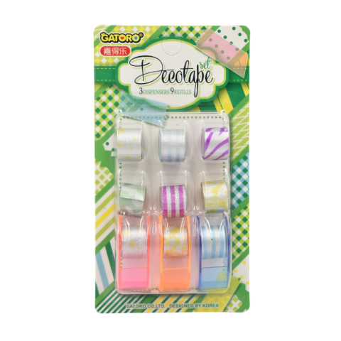 Artă și creativitate - Set benzi adezive colorate cu suport diverse modele
