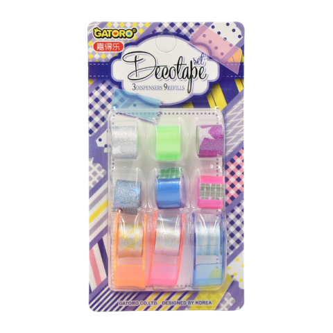 Set benzi adezive colorate cu suport diverse modele [2]