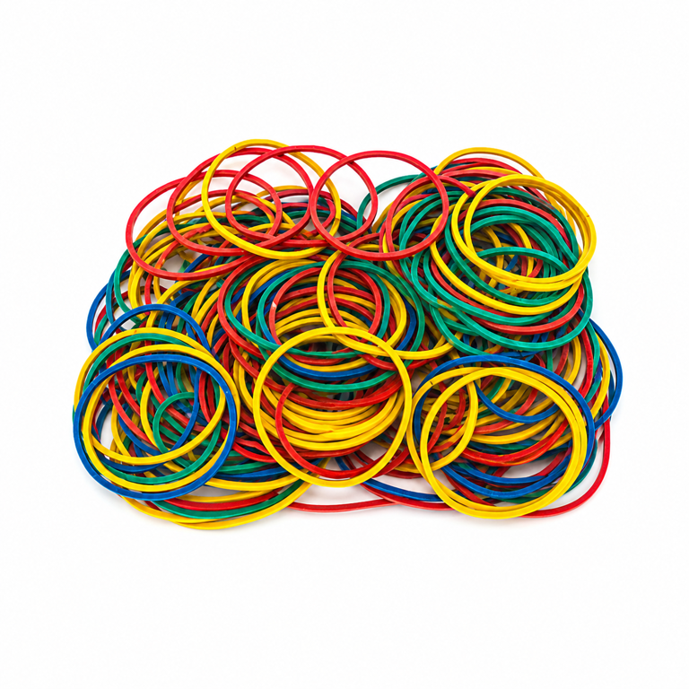Birotică și accesorii birou - Set benzi de elastic multicolore reutilizabile Duoguo 100g