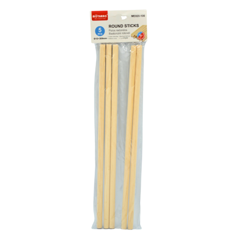 Artă și creativitate - Betisoare craft lemn 10 mm x 30 cm 5/set Motarro