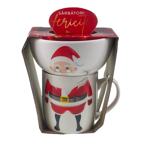 Set bol si cana din ceramica 13x16 cm [4]