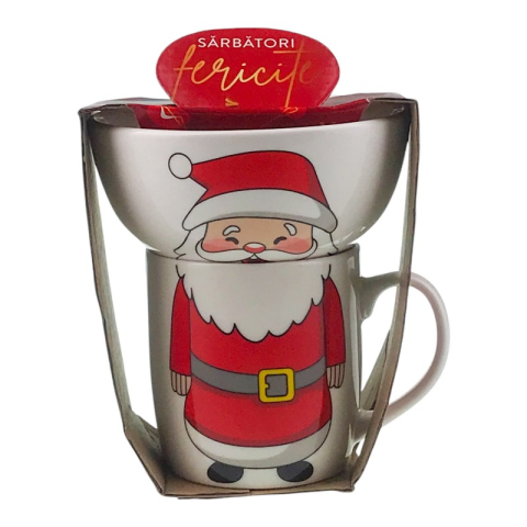 Noutăți Librăria Compas - Set bol si cana din ceramica 13x16 cm