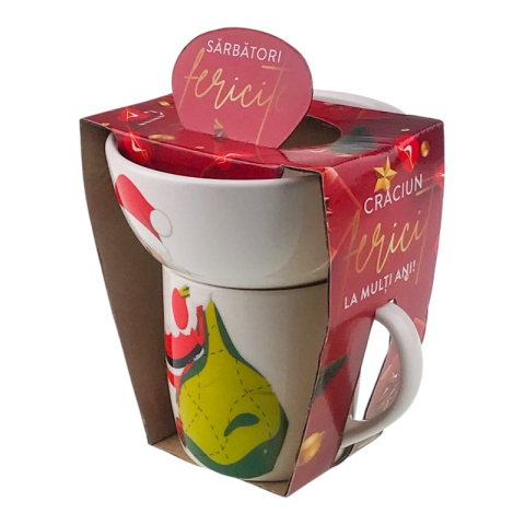 Set bol si cana din ceramica 13x16 cm [3]