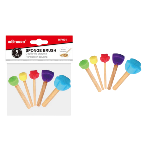 Pensule școlare - Burete pentru pictura 5/set 8 cm Motarro