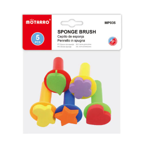 Accesorii pictură - Set bureti pictura Motarro cu forme 5 bucati