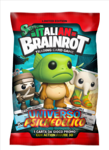 Noutăți Librăria Compas - Set carte si breloc Skifidol Italian Brainrot Universo Psichedelico rosu