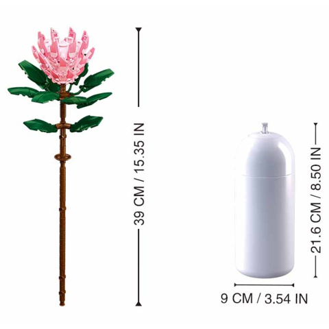 Set de constructie Flowers 219 piese Protea cynaroides Sluban [1]