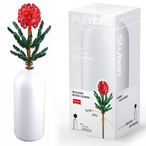 Jucării și jocuri - Set constructie Flowers 251 piese Tibouchina urvilleana