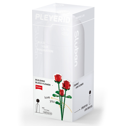 Set constructie Flowers 258 piese Trandafir rosu [1]