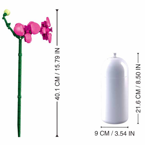 Set constructie Flowers 261 piese Orhidee [5]