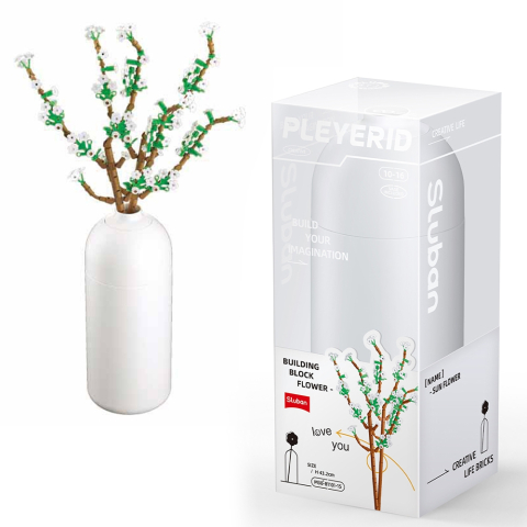 Jucării și jocuri - Set constructie Flowers 269 piese Fontanesia