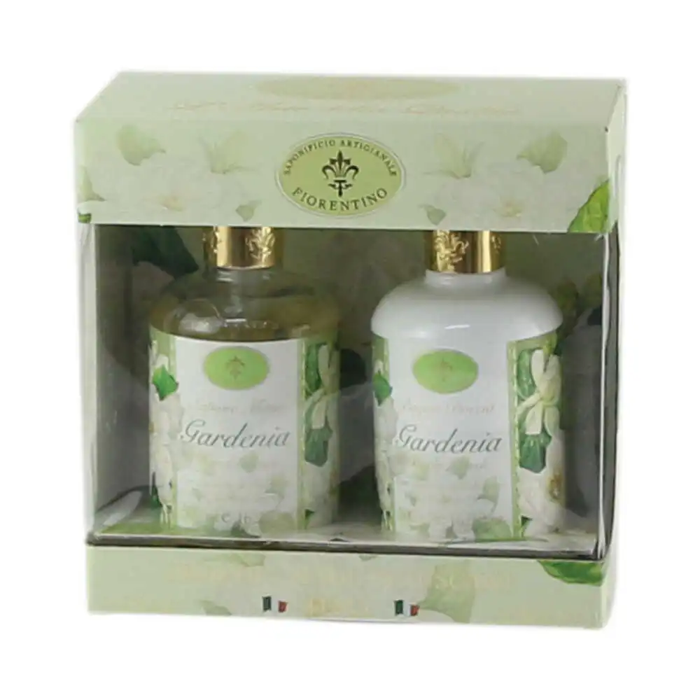 Casă și decorațiuni - Set cosmetic Fiorentino Gardenia - Sapun lichid cu gel de dus 500 ml