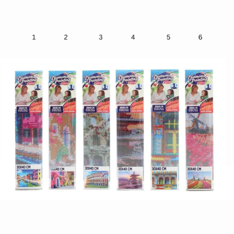 Set creatie cu diamante 30x40 cm Toi Toys modele diferite [1]