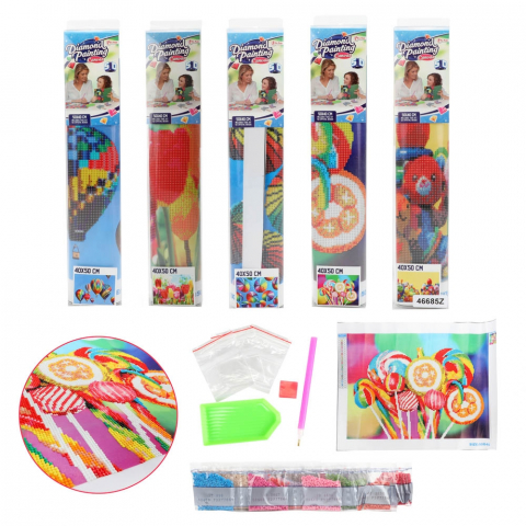 Jucării și jocuri - Set creatie cu diamante 40x50 cm - Toi-Toys