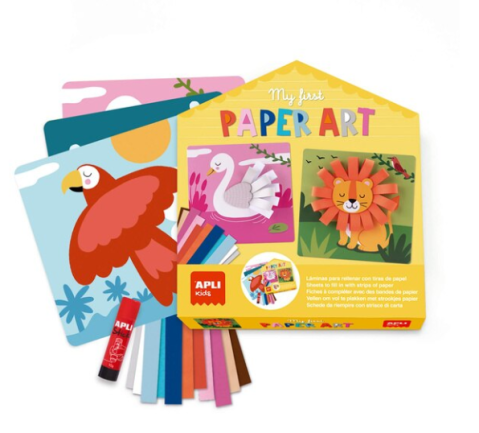 Set creativ cu benzi de hartie animale Apli Kids 21.4 x 5.5 x 23.5 cm [2]