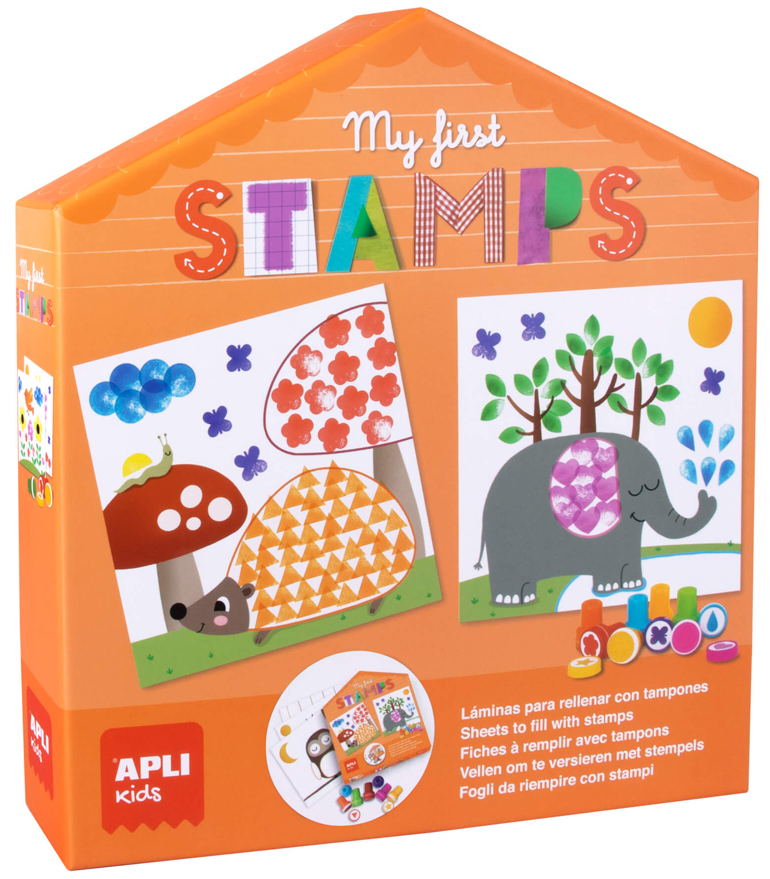 Ștampile și șabloane - Joc creativ Primele mele timbre Apli 23 x 6 x 21 cm