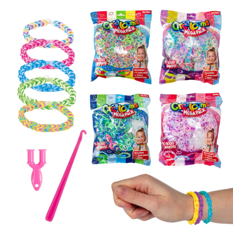 Jucării creative și senzoriale - Set creativ elastice cu accesorii 5000 bucati/set Toi-Toys