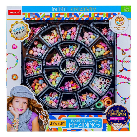 Artă și creativitate - Set creativ confectionare bijuterii Infinite Creativity 21 modele margele