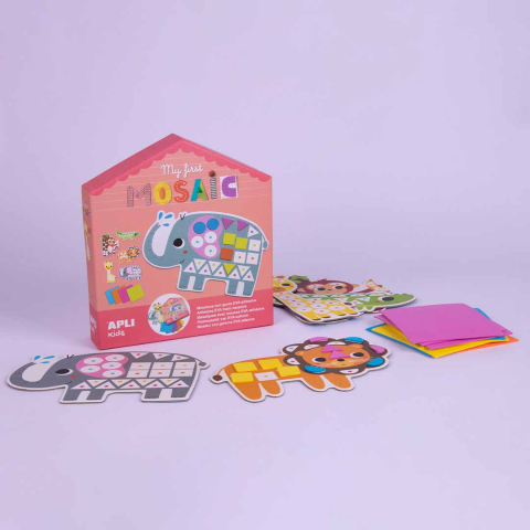 Set creativ mozaic Animale din jungla Apli Kids [1]