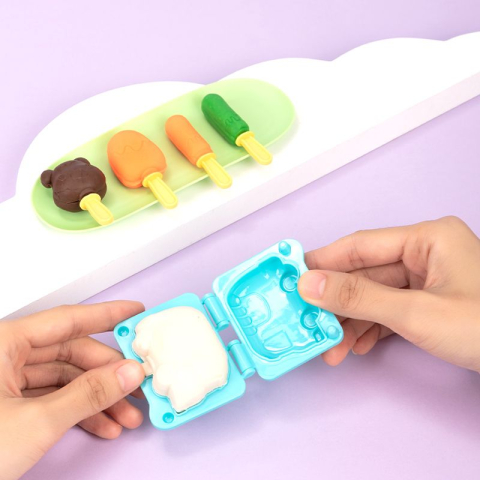 Set creativ plastilina + 23 accesorii fabrica de dulciuri Deli [1]