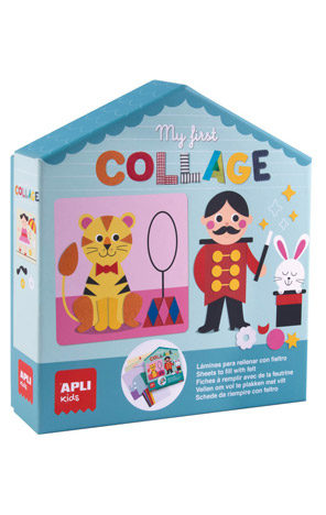 Jucării și jocuri - Set creativ Primul meu colaj din fetru la circ Apli Kids