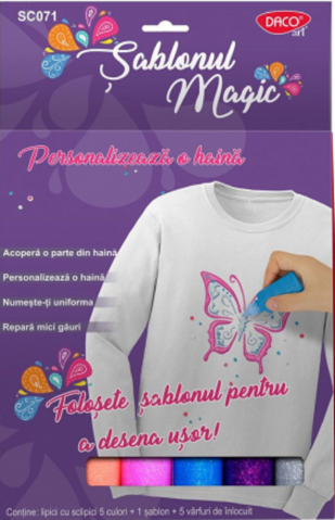Accesorii craft - Set creativ Sablonul magic Daco