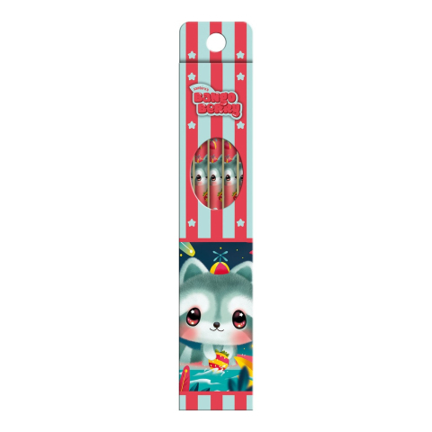 Creioane grafice - Set 5 creioane grafit Bangoberry Remy Raccoon