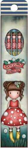 Instrumente de scris - Set de creioane grafice Santoro Gorjuss In The Forest Little Mushroom