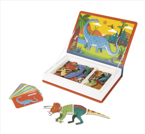 Joc magnetic Janod Magneti Book Dinozauri 40 piese [2]