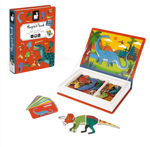 Joc magnetic Janod Magneti Book Dinozauri 40 piese [1]