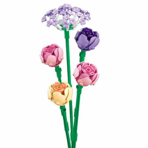 Set de constructie Flowers 198 piese Bujor [3]