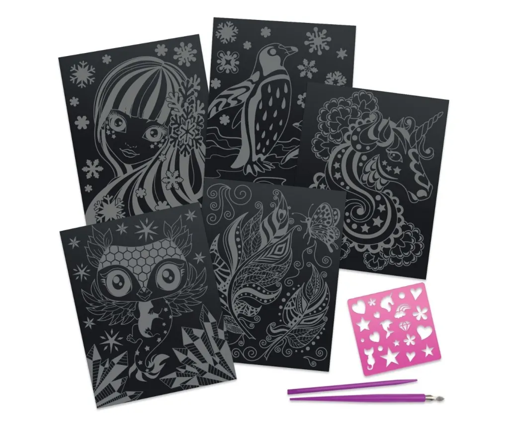 Set de desene Isadora cu scratch-uri si schite Nebulous Stars [3]