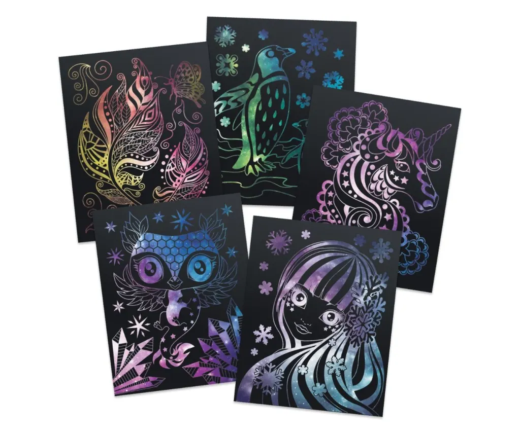 Set de desene Isadora cu scratch-uri si schite Nebulous Stars [4]