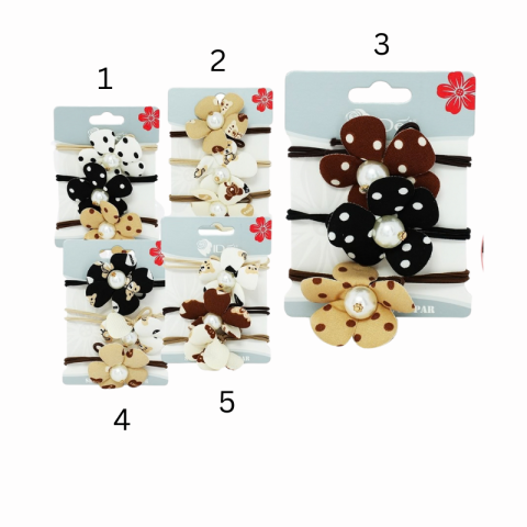 Set elastice de par 3 buc /set  8cm culori diferite [1]