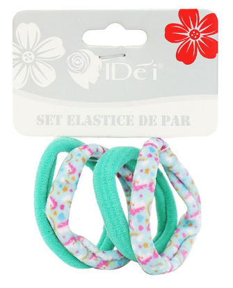 Accesorii personale și beauty - Set elastice de par 4.5cm 4 buc /set verde