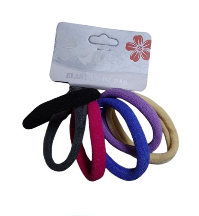 Accesorii pentru păr - Set elastice de par 5.5cm 6 buc /set