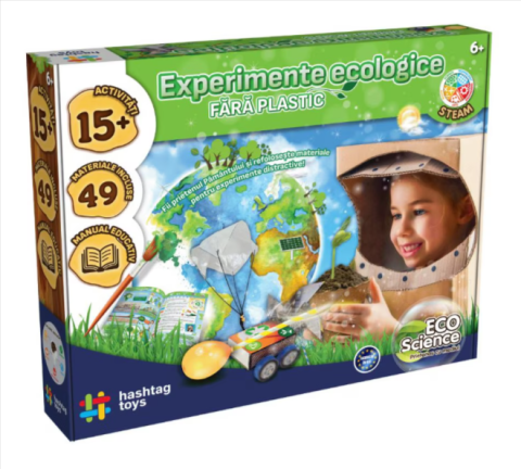 Jocuri educative - Set experimente ecologice 55 piese multicolor