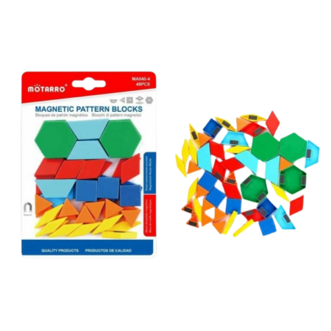 Accesorii table și flipchart - Set 48 magneti forme geometrice multicolor Motarro