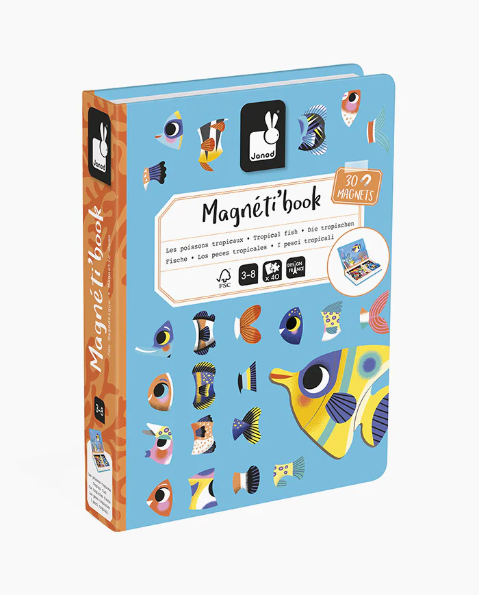 Joc educativ magnetic Janod Magneti’book Pestisori 40 piese [3]