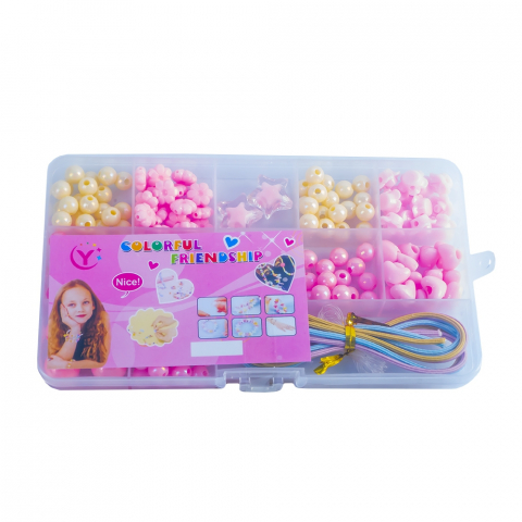 Accesorii personale și beauty - Set creativ margele in cutie plastic