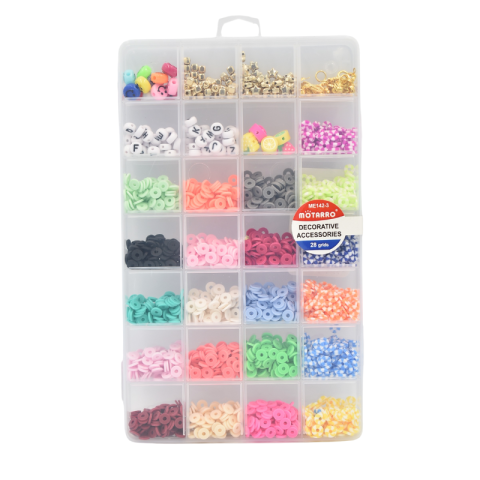 Jucării și jocuri - Set margele pentru accesorii handmade 28 modele Motarro