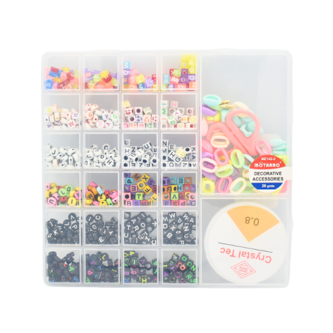 Jucării și jocuri - Set margele pentru accesorii handmade 24 modele Motarro