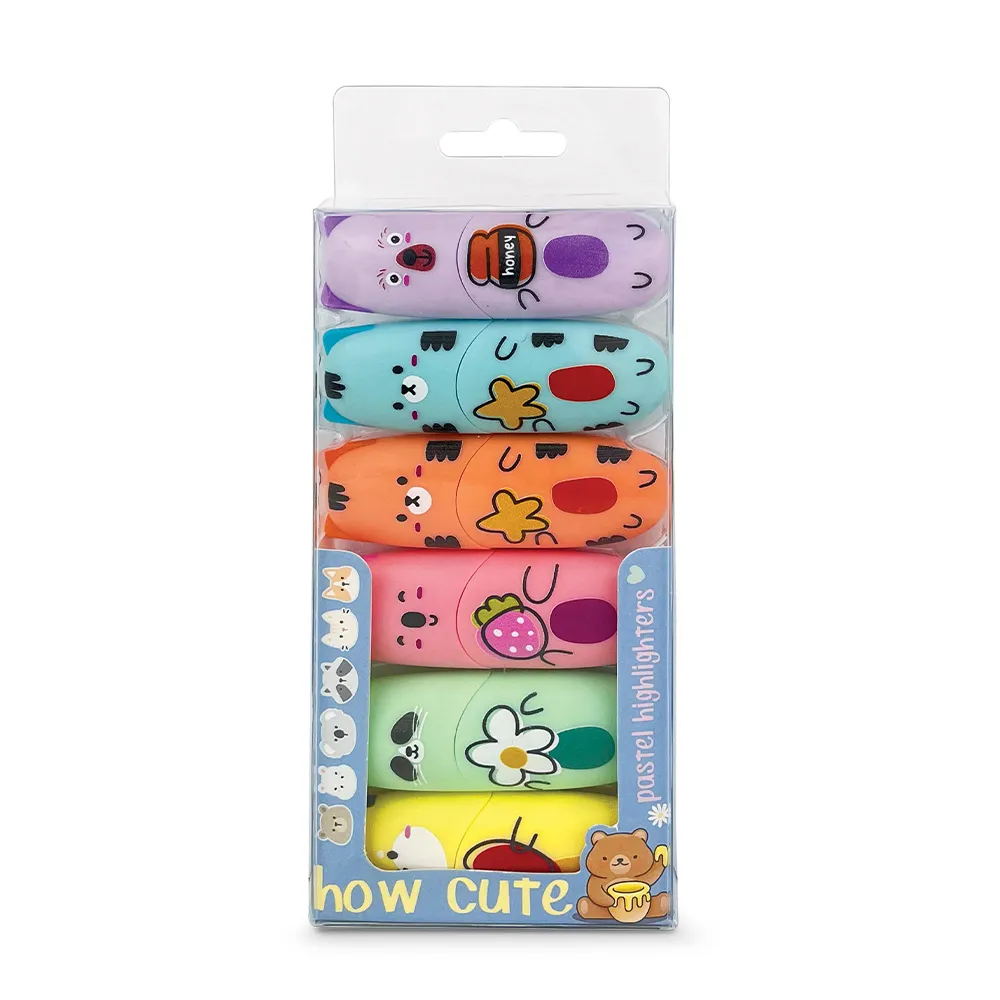 Instrumente de scris - Set 6 textmarkere How cute culori pastel