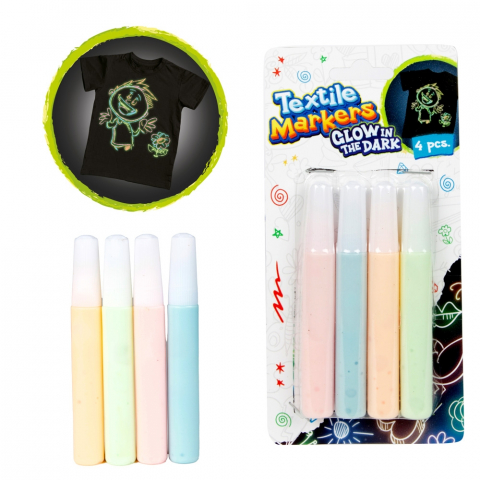 Noutăți Librăria Compas - Set markere fosforescente pentru textile S Cool Collection